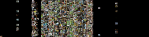 Thumbnails arranged by time stamp